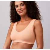 Amoena Kitty prothese top blush zonder beugel met hoog katoen gehalte, uitneembare paddings en naadloze breitechnologie