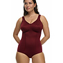 Susa Cremona stevige body zonder beugel met licht corrigerend voorpand in dark red