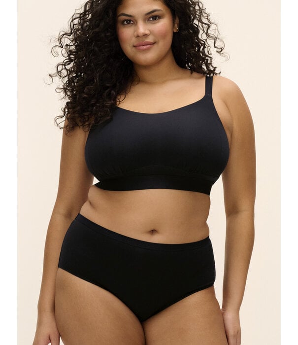 Elomi Elomi Down Time bustiere zonder beugel – drie lagen stof & power‑mesh – zwart