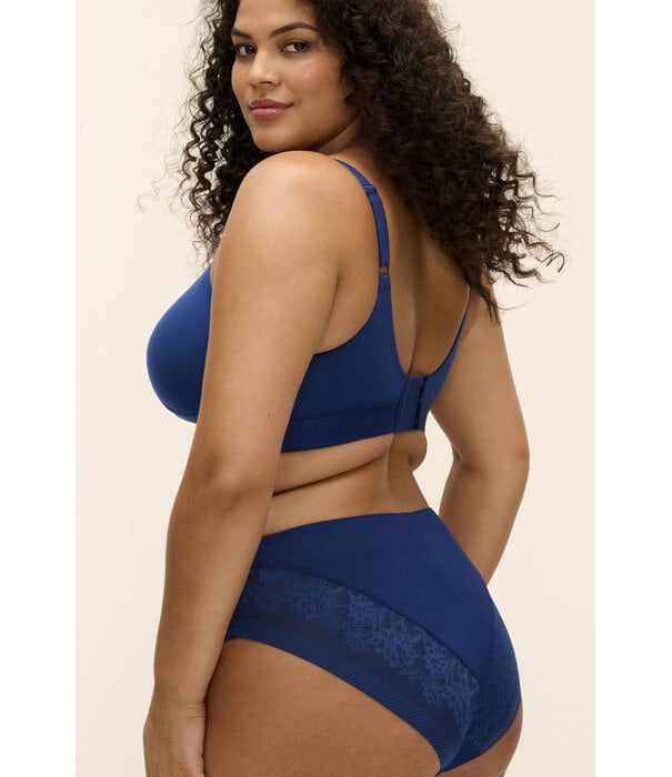 Elomi Elomi Down Time bustiere zonder beugel – drie lagen stof & power‑mesh – navy