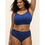 Elomi Down Time bustiere zonder beugel – drie lagen stof & power‑mesh – navy