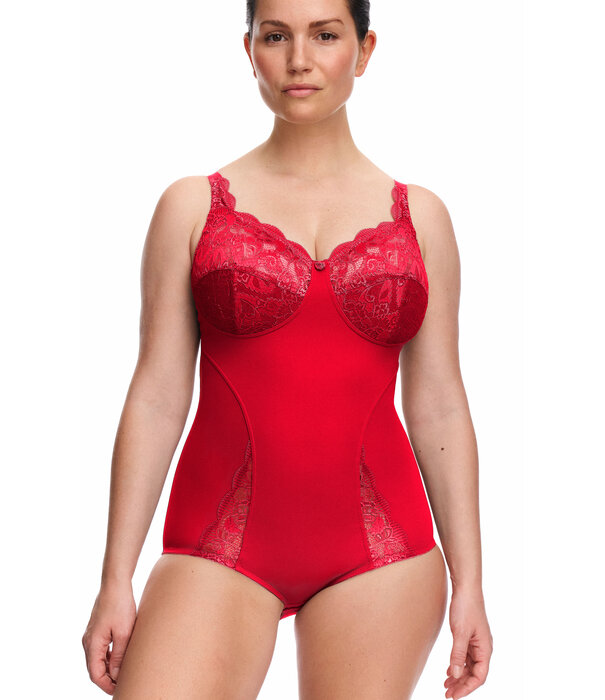 Susa Elegante Susa Latina body zonder beugel in zachte microfaser – kleur Rood