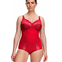 Elegante Susa Latina body zonder beugel in zachte microfaser – kleur Rood