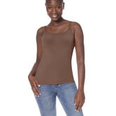 Amoena Valletta Top Mocha – Zachte Prothese Top zonder Beugel