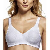 Comfortabele Susa Topsy Plus Isa‑bh zonder beugel met hoog katoengehalte – wit