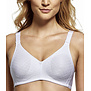 Comfortabele Susa Topsy Plus Isa‑bh zonder beugel met hoog katoengehalte – wit
