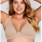 Naturana Andalusie T‑shirt BH zonder beugel & voorgevormde cup – skin