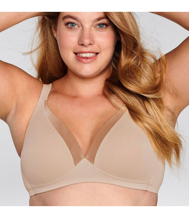 Naturana Naturana Andalusie T‑shirt BH zonder beugel & voorgevormde cup – skin