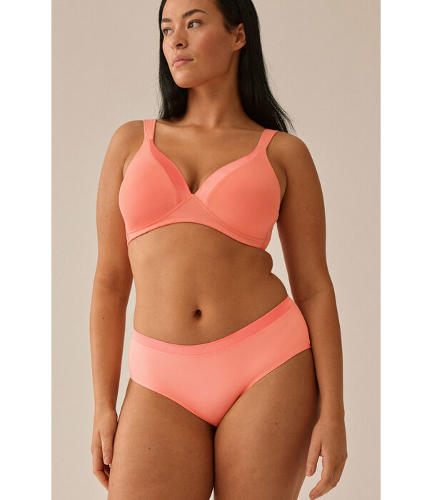 Naturana Naturana Andalusia T‑shirt BH zonder beugel & lichte voorvorm – kleur peach