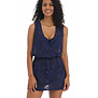Freya Sundance elegant strandjurkje in denim blue met opengewerkt borduursel