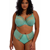 Elomi Matilda Bh – stevige beugel & plunge‑effect – jadegroen met subtiel kralenborduursel