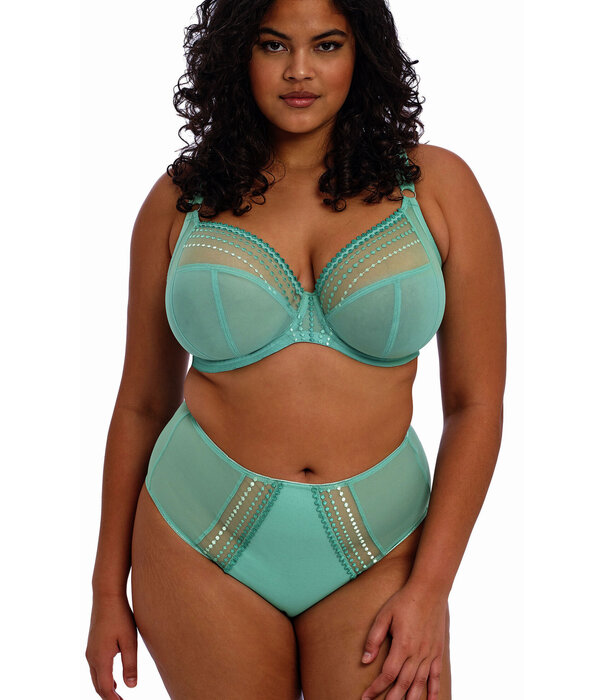 Elomi  Elomi Matilda Bh – stevige beugel & plunge‑effect – jadegroen met subtiel kralenborduursel