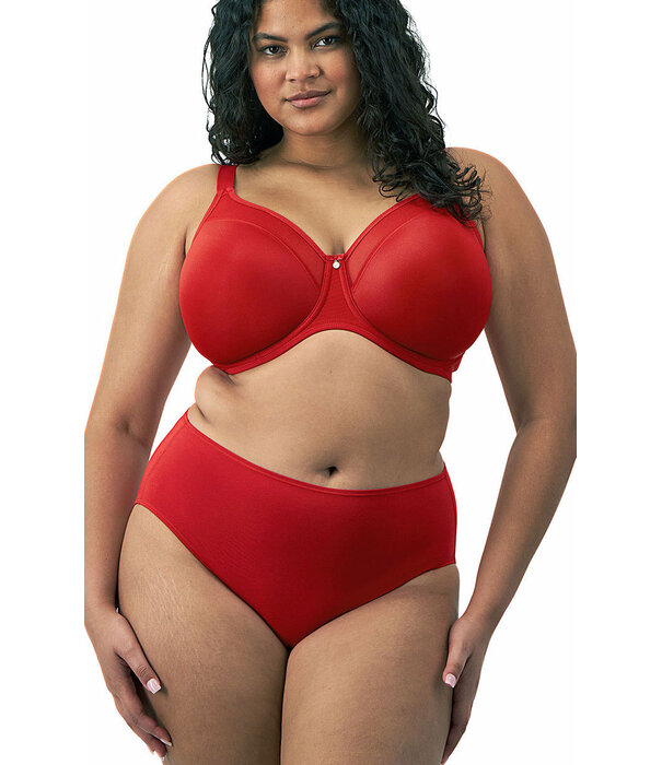 Elomi  Elomi Smooth gladde naadloze T‑shirt bh met beugel in rood – mooie rode tint die niet doorschijnt onder lichte kleding
