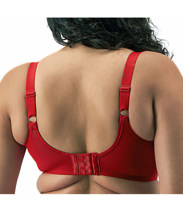 Elomi  Elomi Smooth gladde naadloze T‑shirt bh met beugel in rood – mooie rode tint die niet doorschijnt onder lichte kleding