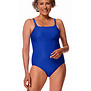 Amoena Padua – sportief‑chique hooggesloten prothese badpak in marineblauw