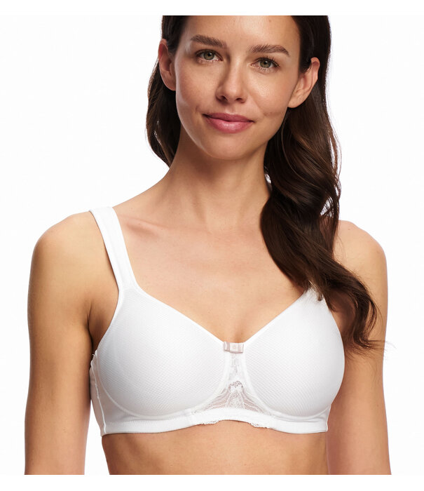Susa Susa Porto bh zonder beugel – licht voorgevormde moulded spacercup met honingraad‑structuur – Wit