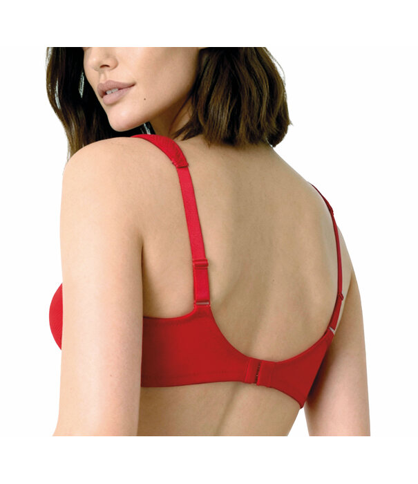 Susa Susa Porto bh zonder beugel – licht voorgevormde moulded spacercup met honingraad‑structuur – Rood