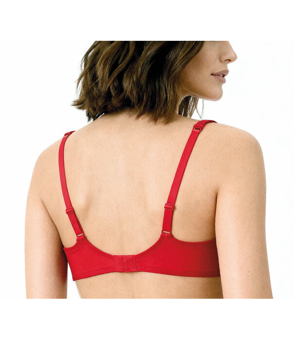 Susa Susa Porto bh zonder beugel – licht voorgevormde moulded spacercup met honingraad‑structuur – Rood