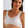 Amoena Jasmin prothese‑BH zonder beugel van zacht katoen in basis kleur wit – elegant model