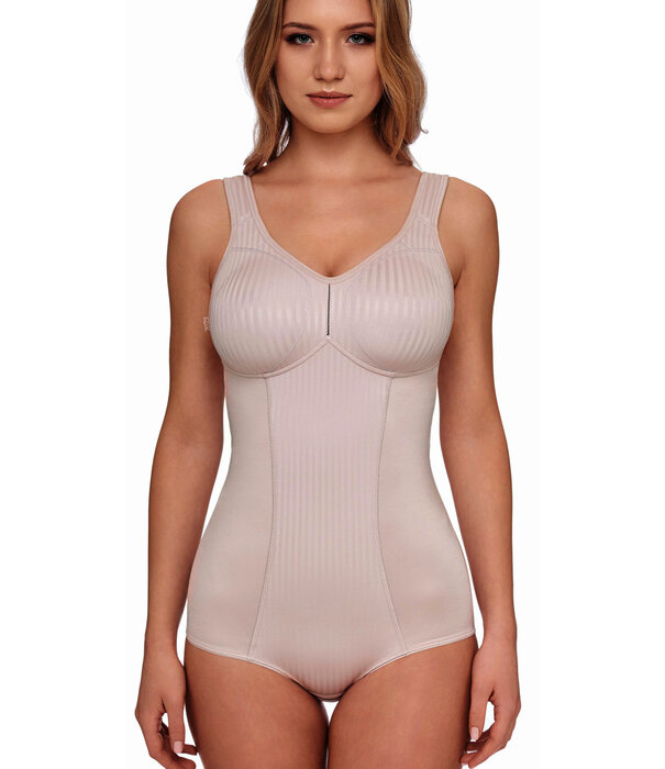 Susa Susa Cremona stevige body zonder beugel met licht corrigerend voorpand in sand