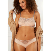 Amoena Alina Prothese Bh zonder beugel voor hoog of lager decolleté – Poudre‑rose/Grijs