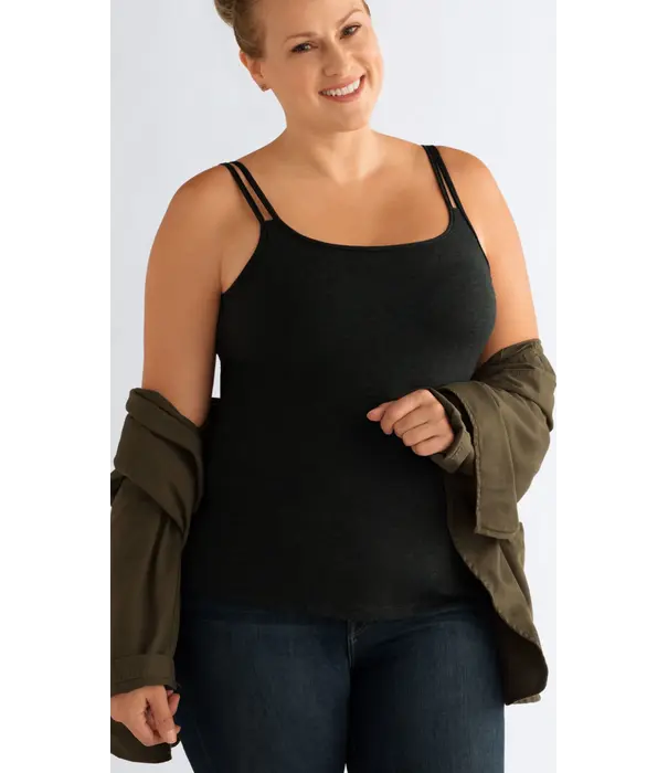 Amoena  Amoena Valletta Top Zwart – Zachte Prothese Top zonder Beugel (36–56)