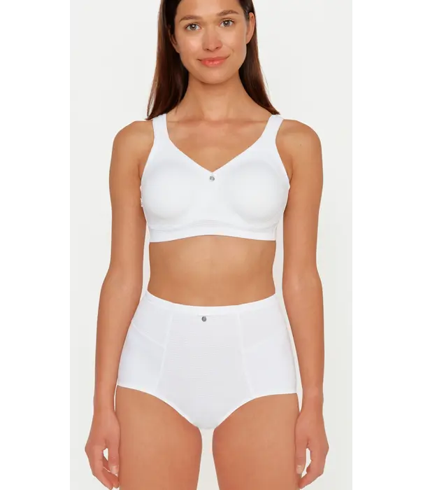 Susa Susa Topsy Plus Capri bh zonder beugel Wit – stevig en comfortabel bh‑model