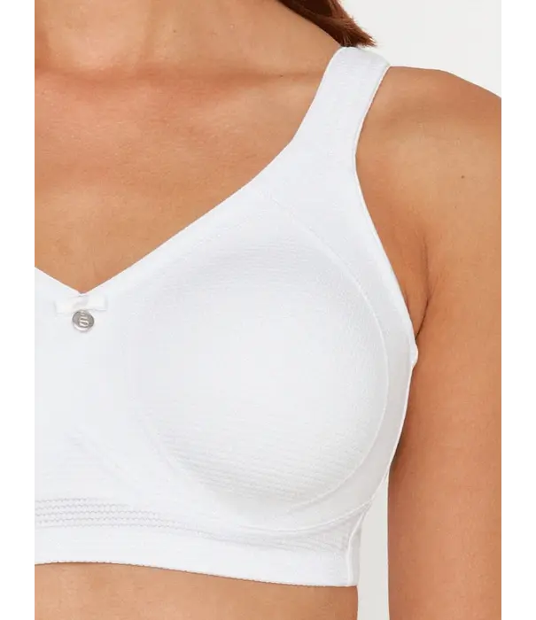 Susa Susa Topsy Plus Capri bh zonder beugel Wit – stevig en comfortabel bh‑model