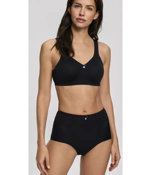 Susa Susa Topsy Plus Capri bh zonder beugel Zwart – stevige, comfortabele bh