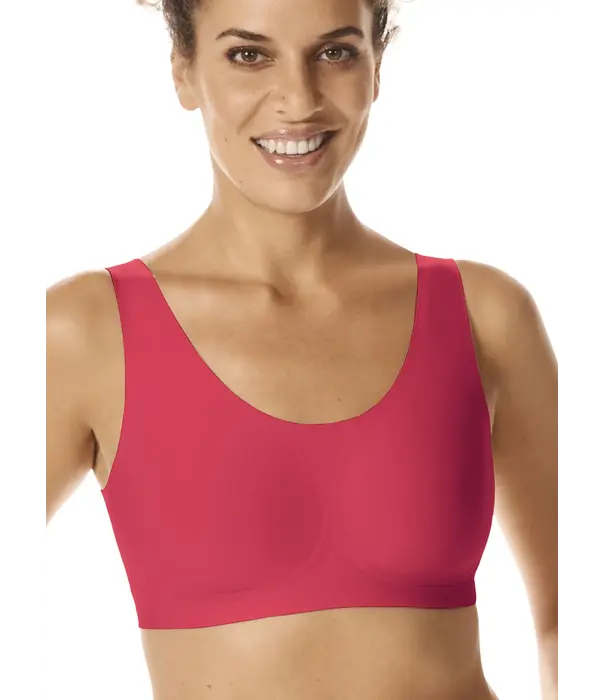Amoena Linda naadloze prothese top zonder beugel – CuraLymph & 3D SensElast – Pink