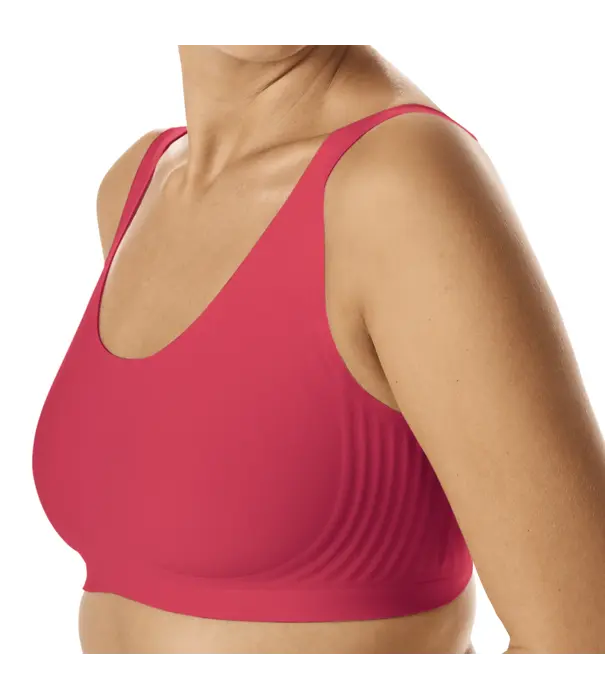 Amoena Linda naadloze prothese top zonder beugel – CuraLymph & 3D SensElast – Pink