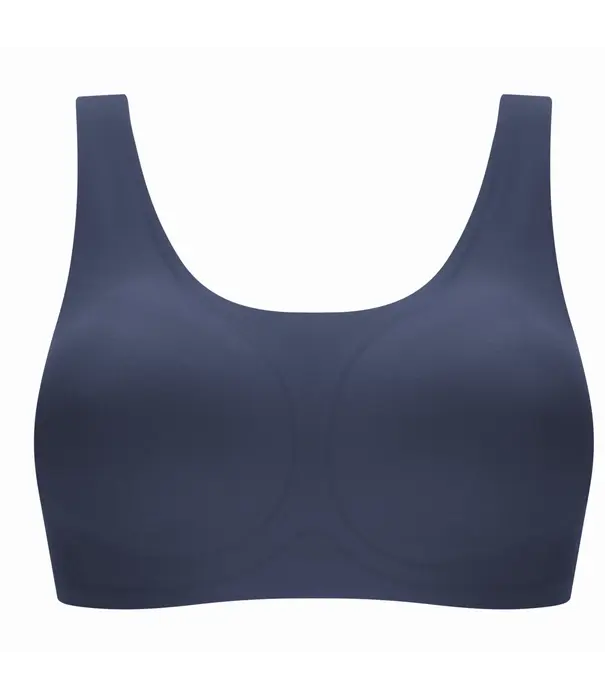 Amoena Linda naadloze prothese top zonder beugel – CuraLymph & 3D SensElast – Indigo Blauw