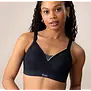 Shock Absorber Active Shaped Support – sport‑bh zonder beugel met vaste padding in zwart met gele bies