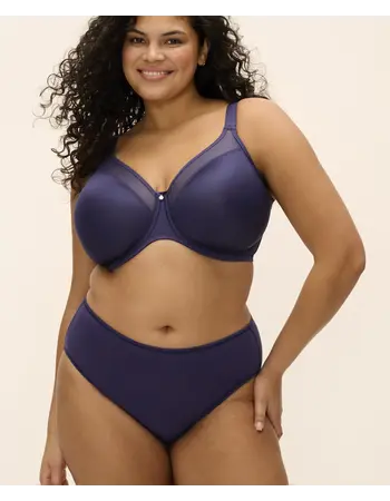 Elomi Smooth gladde naadloze T‑shirt bh met beugel in nachtblauw