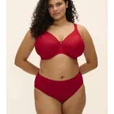 Elomi Smooth gladde naadloze T‑shirt bh met beugel in rood – mooie rode tint die niet doorschijnt onder lichte kleding