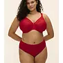 Elomi Smooth gladde naadloze T‑shirt bh met beugel in rood – mooie rode tint die niet doorschijnt onder lichte kleding