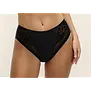 Fantasie Illusion zachte naadloze microfaser slip kleur zwart