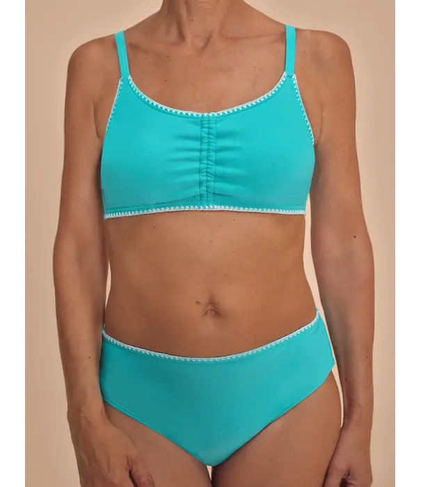 Amoena Salerno bandeau prothese bikinitop zonder beugel – kleur light jade