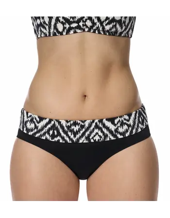 Amoena Salta bikinislip – Zwart/Off‑white