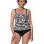 Amoena Salta prothese tankinitop zonder beugel – Off‑white/Zwart | Bodyfashion Born