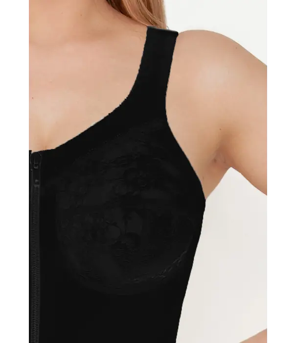 Susa Susa River corselet zonder beugel – hoge rug & comfort schouderbandjes – Zwart