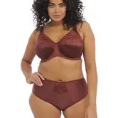 Elomi Cate stevige beugel bh in Dark Copper (Koper) met fantasieborduursel en extra steun