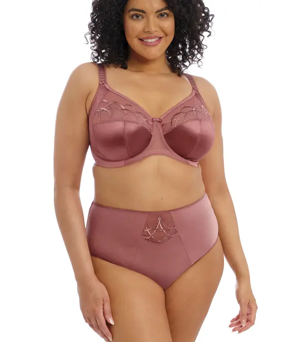 Elomi  Elomi Cate stevige beugel bh in Rosewood (Oudroze) met fantasieborduursel en extra steun