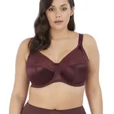 Elomi Cate stevige beugel bh in Bordeaux‑rood met extra zijsteun