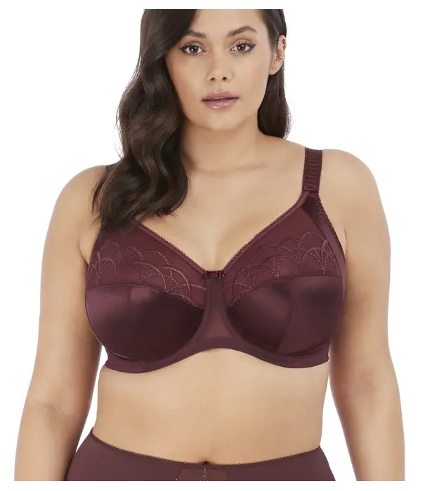 Elomi  Elomi Cate stevige beugel bh in Bordeaux‑rood met extra zijsteun