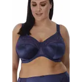Elomi Cate stevige beugel bh in Denim blauw & Turkoois met extra zijsteun