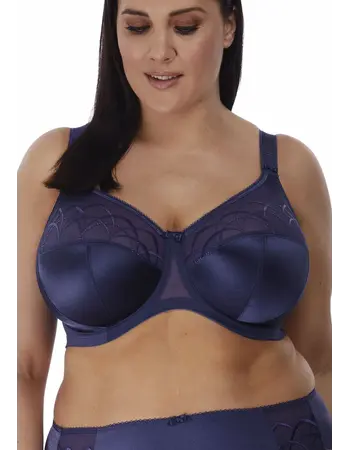 Elomi Cate stevige beugel bh – Denim blauw & Turkoois