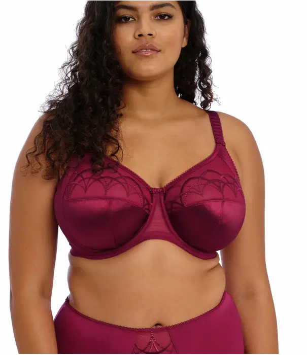 Elomi  Elomi Cate stevige beugel bh in Berry met hoge zijpanden voor extra steun