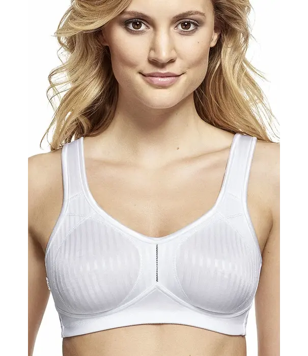 Susa Susa Plus Cremona BH zonder beugel met naadloze cups en stevige brede onderband – wit