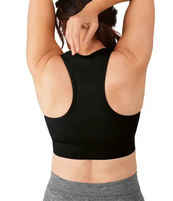 Amoena  Amoena Gloria prothese sport‑BH zonder beugel met rits – licht voorgevormde cups – zwart